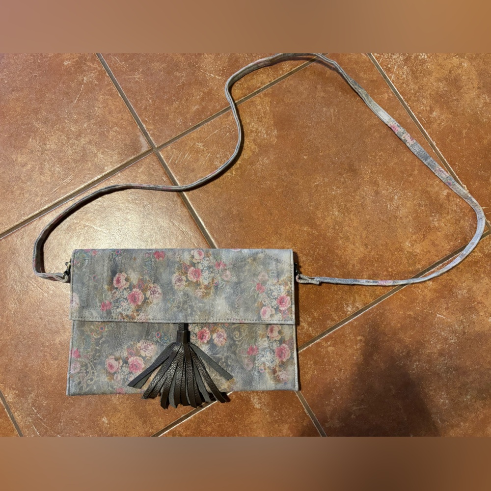 David Jeffery floral crossbody